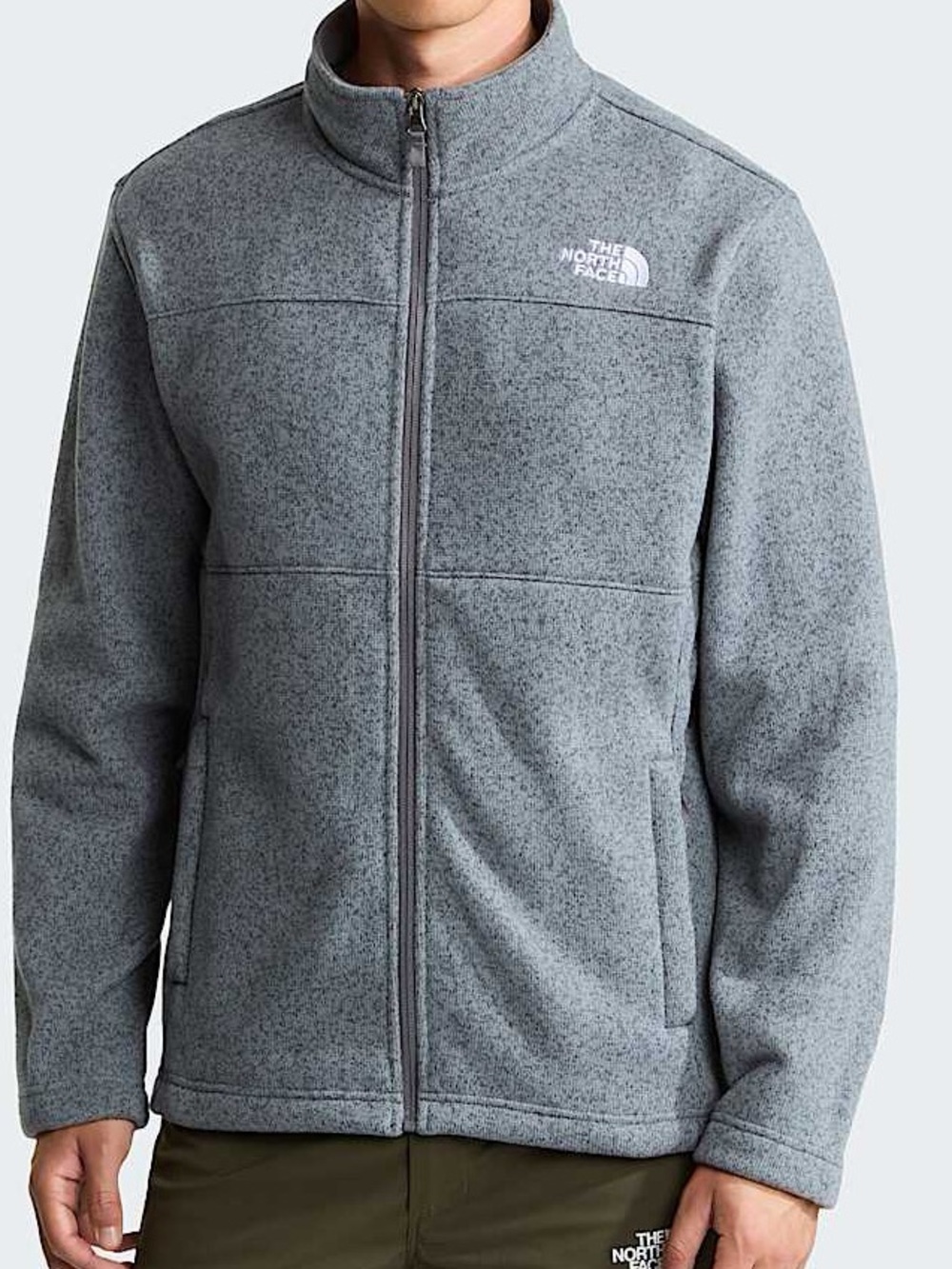 The North Face Gordon Lyons Fleece Jacket Medium Grey Heather Sz XXL